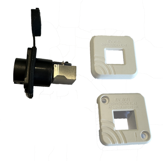 Weatherproof back to back RJ45 port