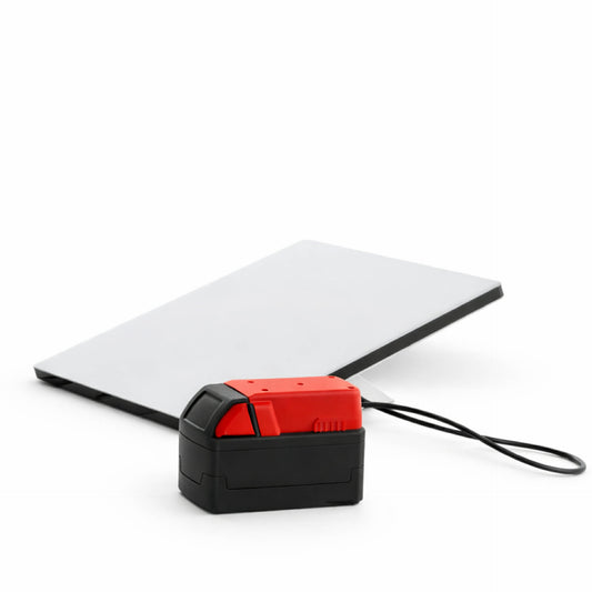 Milwakee Power adapter with Milwakee battery and Starlink MINI