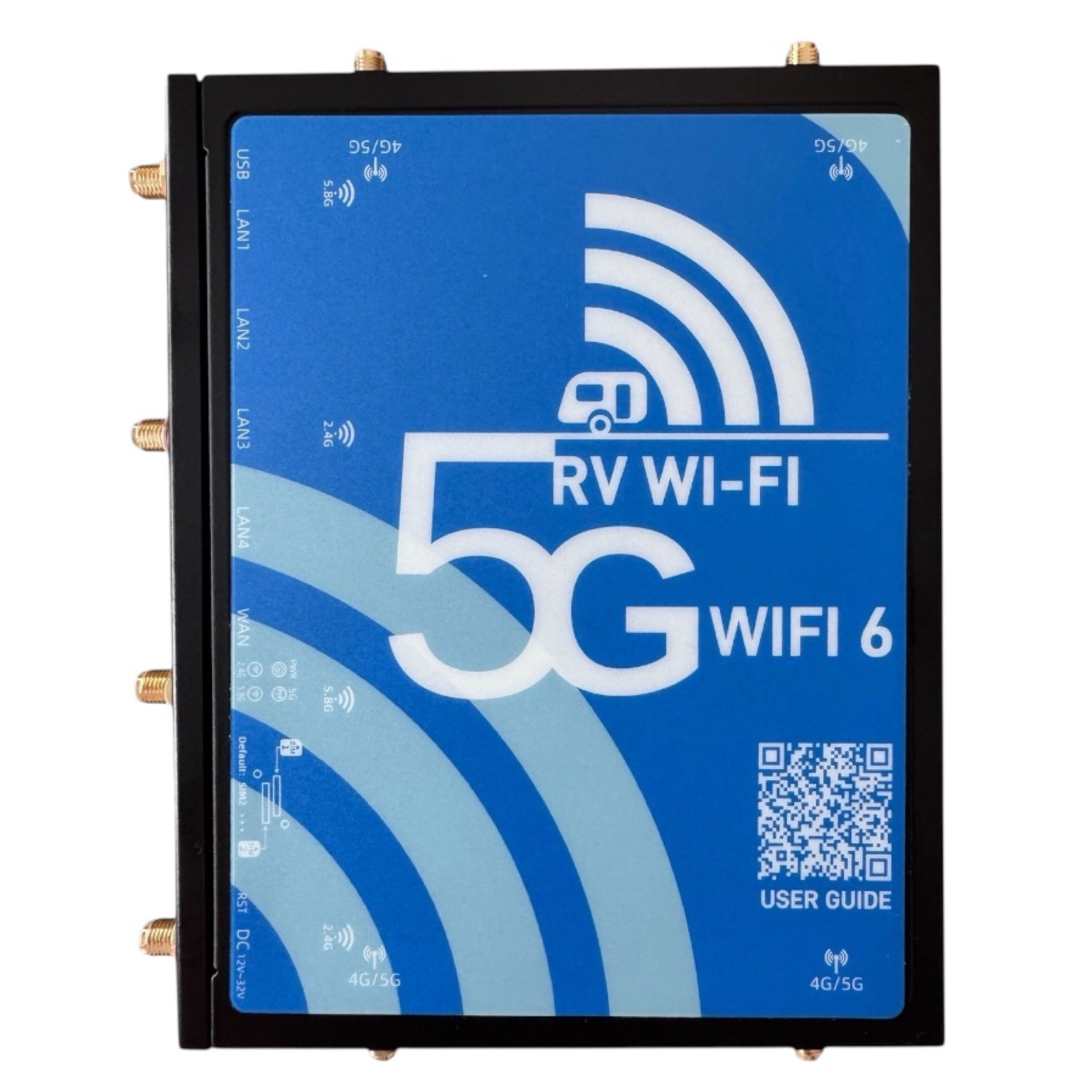 5G RV WIFI router with white background