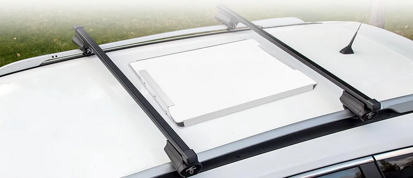 Magnetic Starlink Bracket on roof
